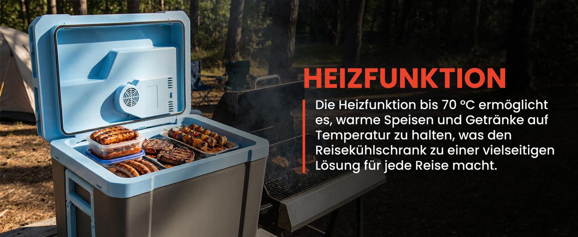 Kühlbox mobiler  35 Liter 12/230V 35 für Camping mit Räder