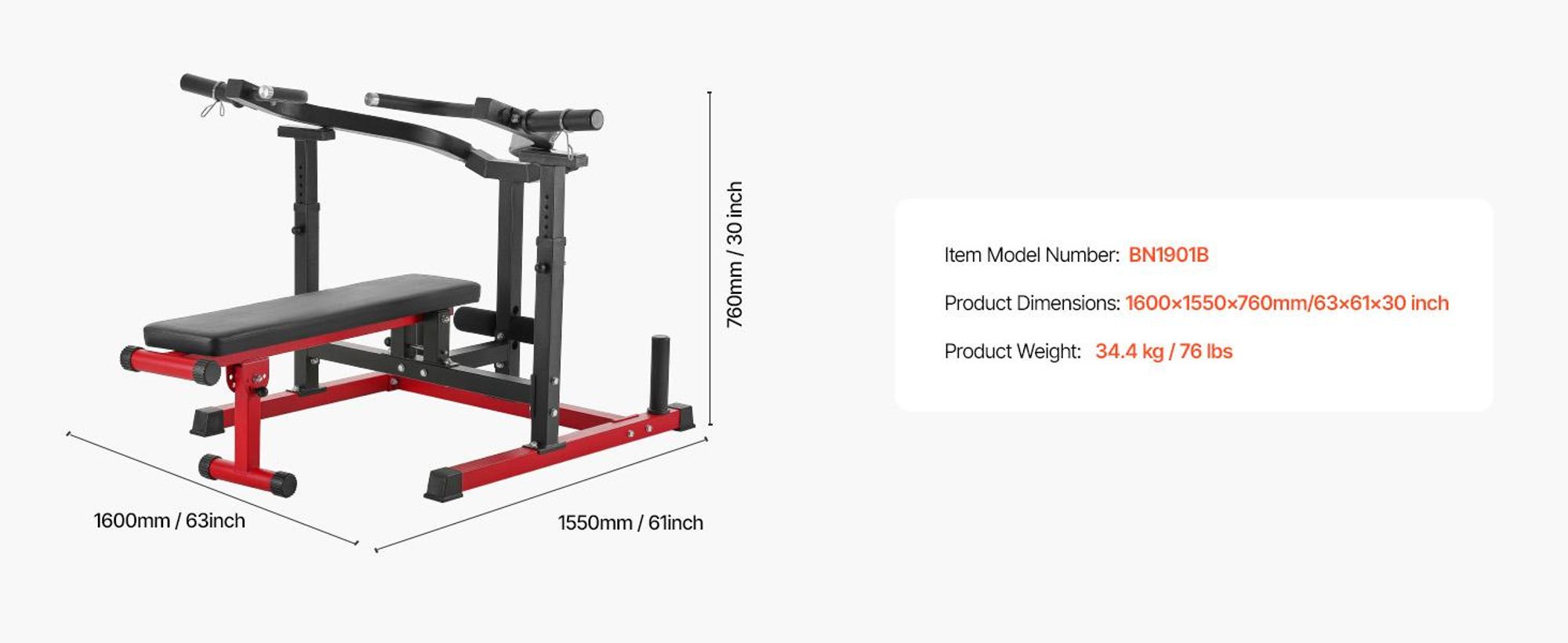VEVOR Sitzende Dip-Maschine, Trizeps-Bizeps-Drückmaschine mit Kabelstange, verstellbarem Sitz und Rückenlehne, Trainingsgerät für Brusttraining, Oberkörper-Push-Fitness-Workout, bis zu 450 lbs belastbar, Auf und ab Drücken