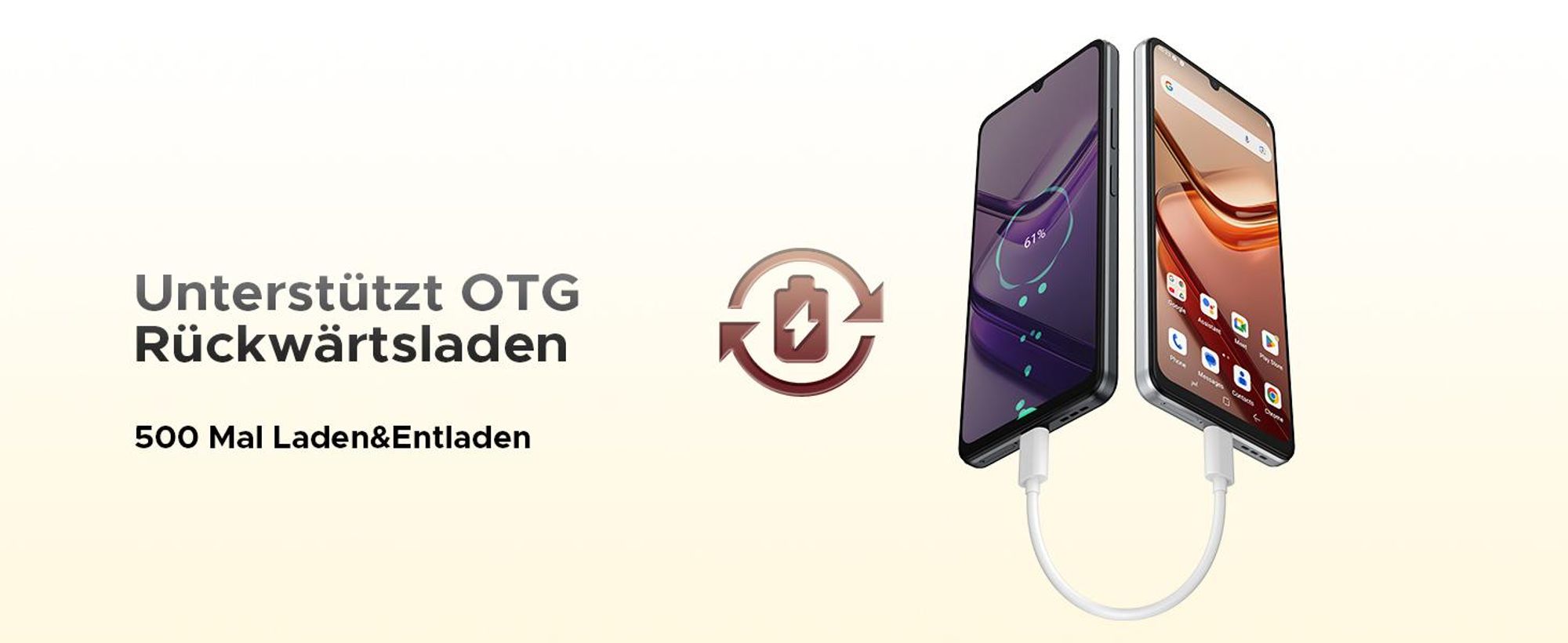 DOOGEE Note 58 Smartphone Handy, Android 16, 6,75" 90Hz, 6250mAh Akku, 32GB RAM+128GB ROM, 4G, 16MP, NFC, Gesichtserkennung, ohne Vertrag