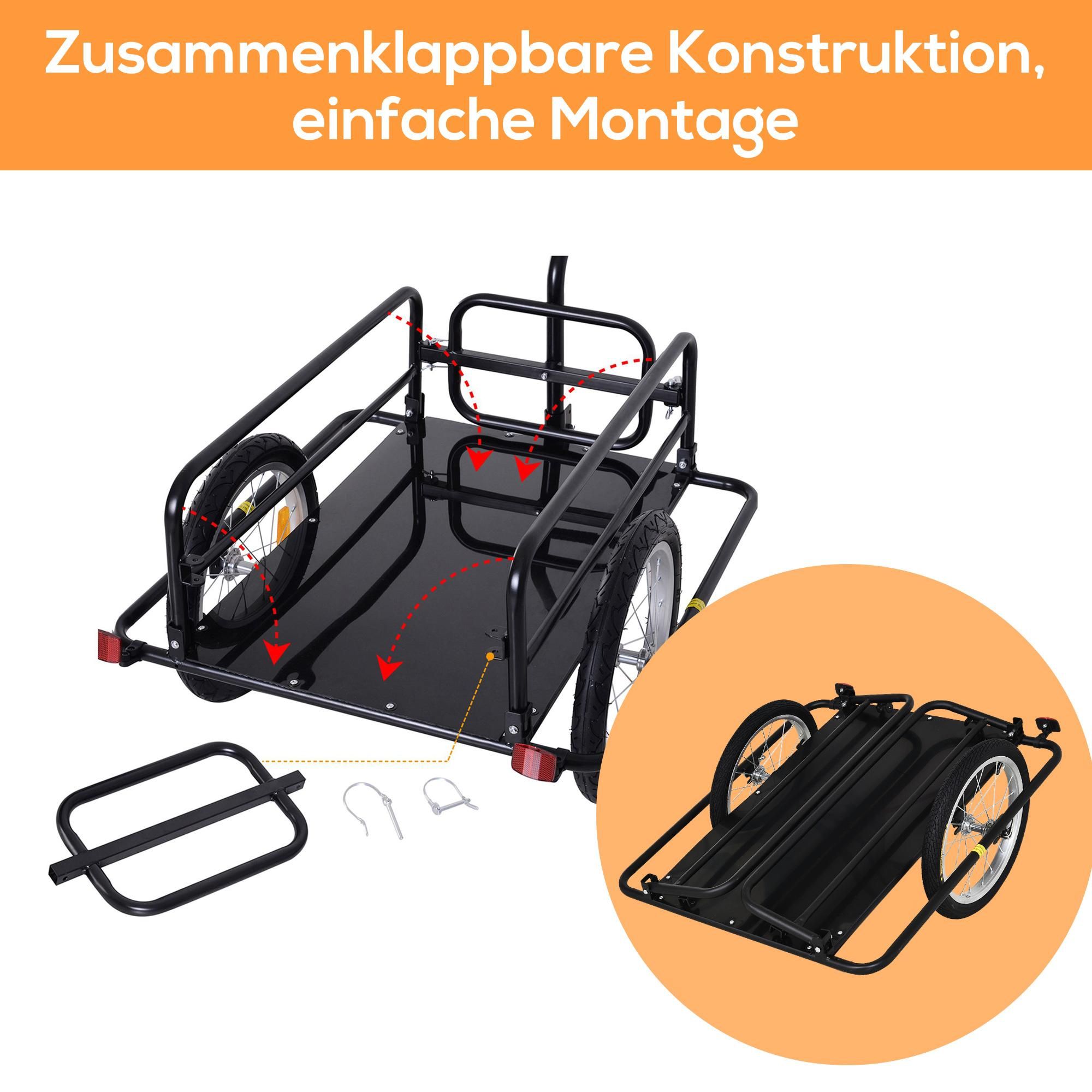 klappbar Fahrradanhänger Universal-Kupplung