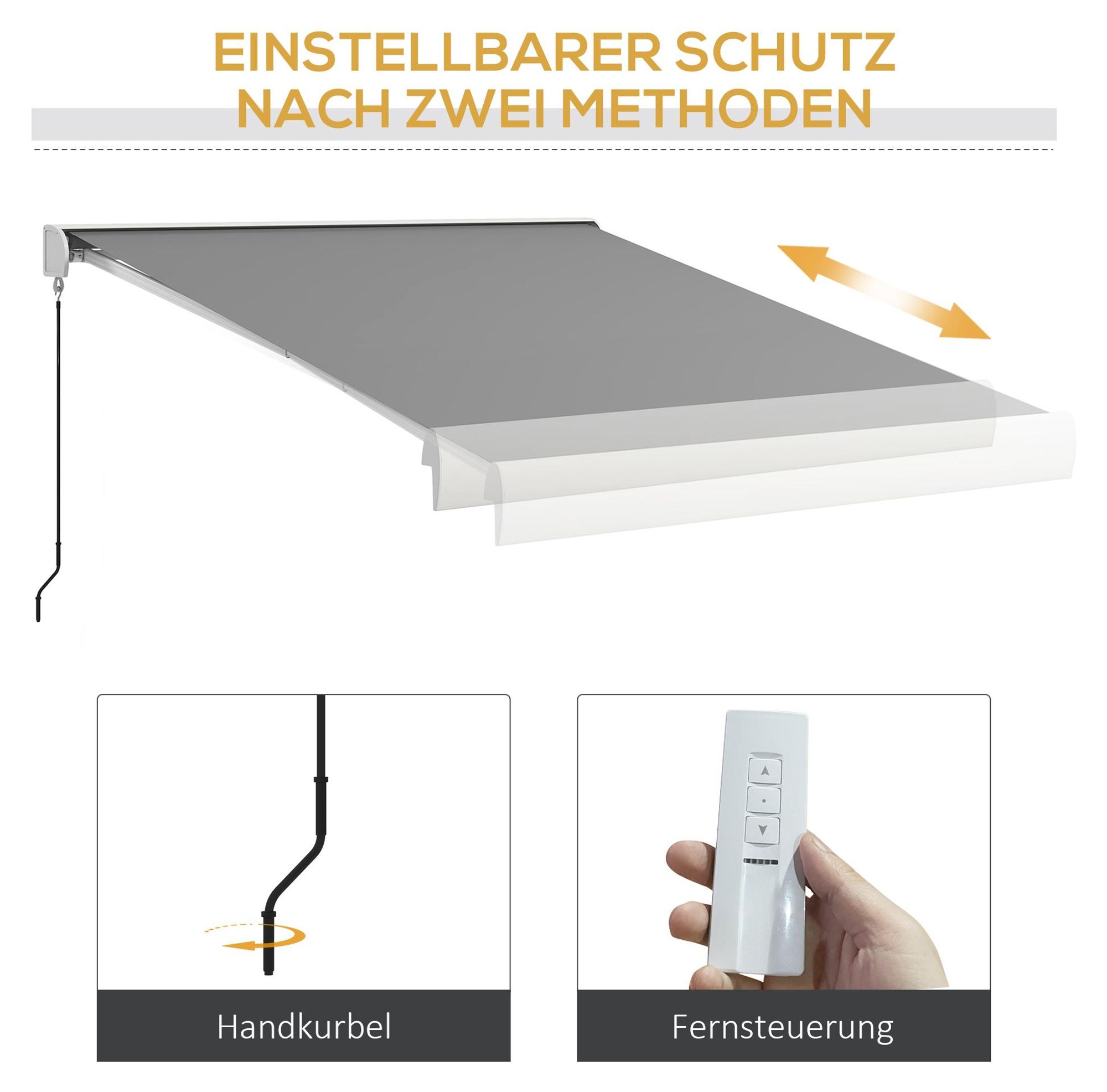 Markise Aluminium ausfahrbar