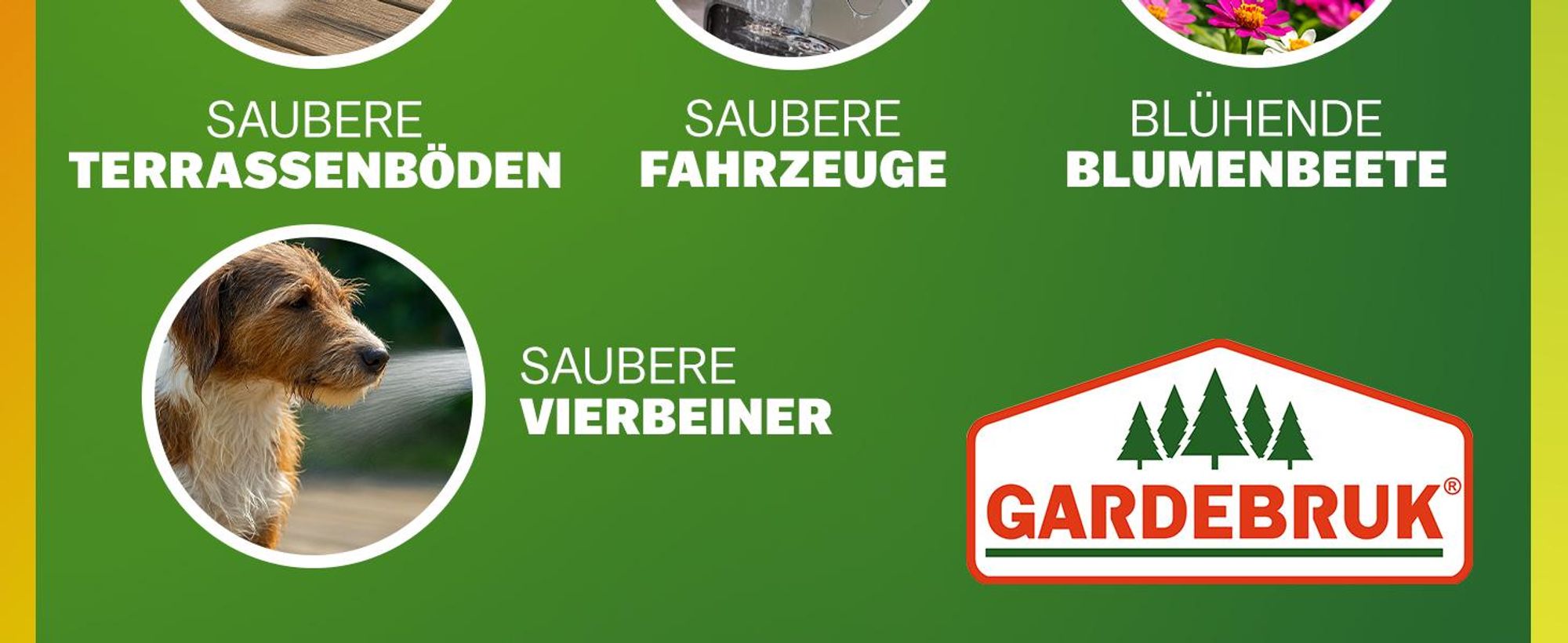 GARDEBRUK® Schlauchtrommel 20m + 2m mit Wandhalterung Garten 1/2“ Multifunktions-Handbrause Schlauchführung Schlauchaufroller Wandschlauchbox