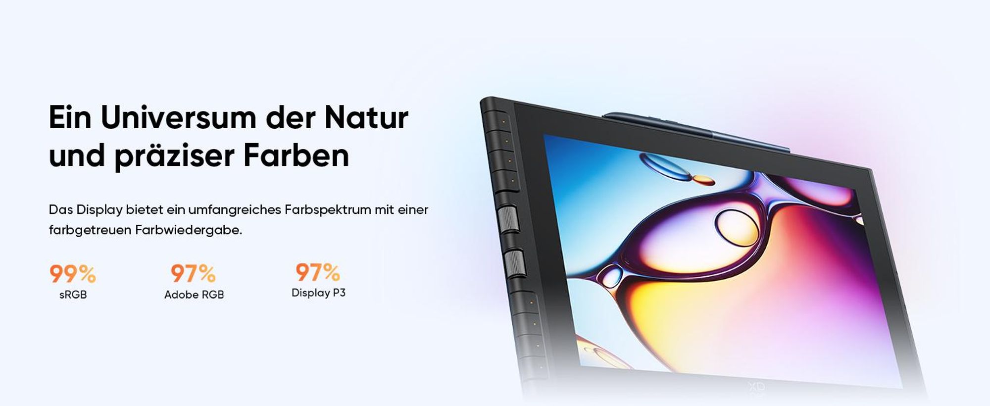 XPPen Artist 12 3rd, Kabelgebunden, 5080 lpi, 264 x 149 mm, USB, Stift, 60°