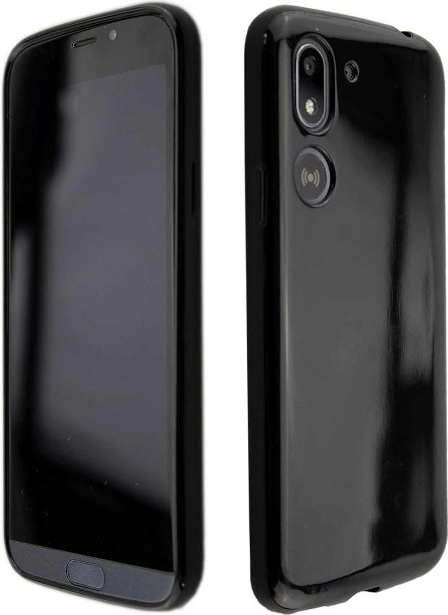 TPU-Hülle Doro 8050, schwarz+Folie Bild 1