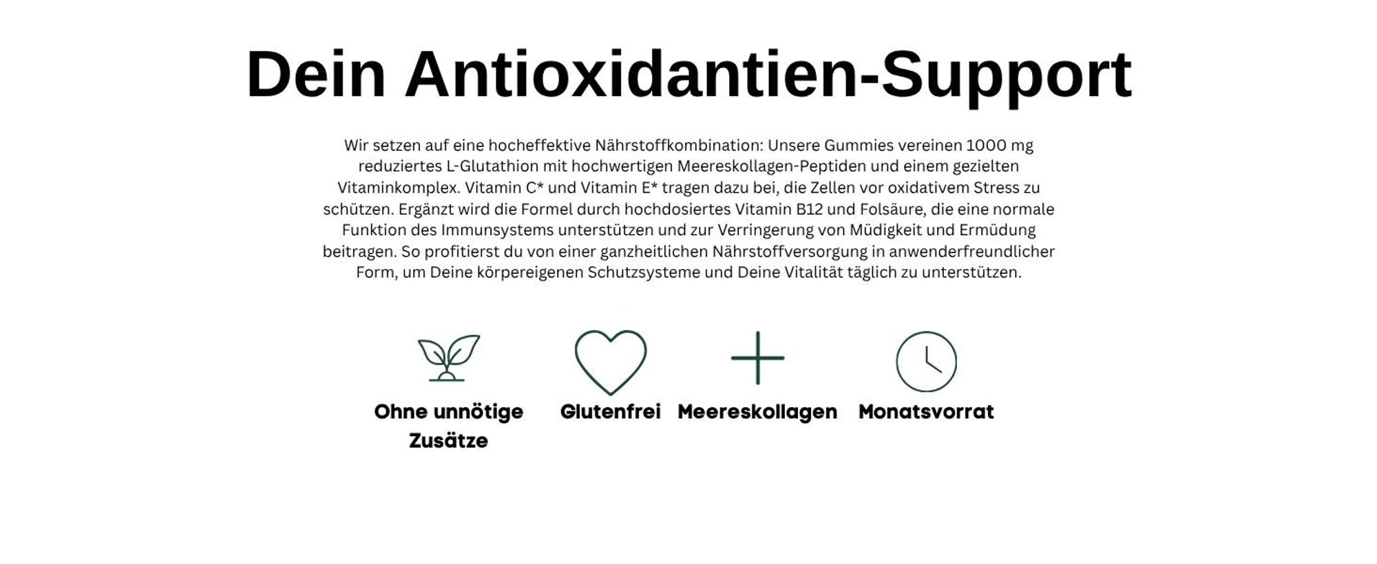 Glutathion Gummibaerchen: Vorteile im Ueberblick