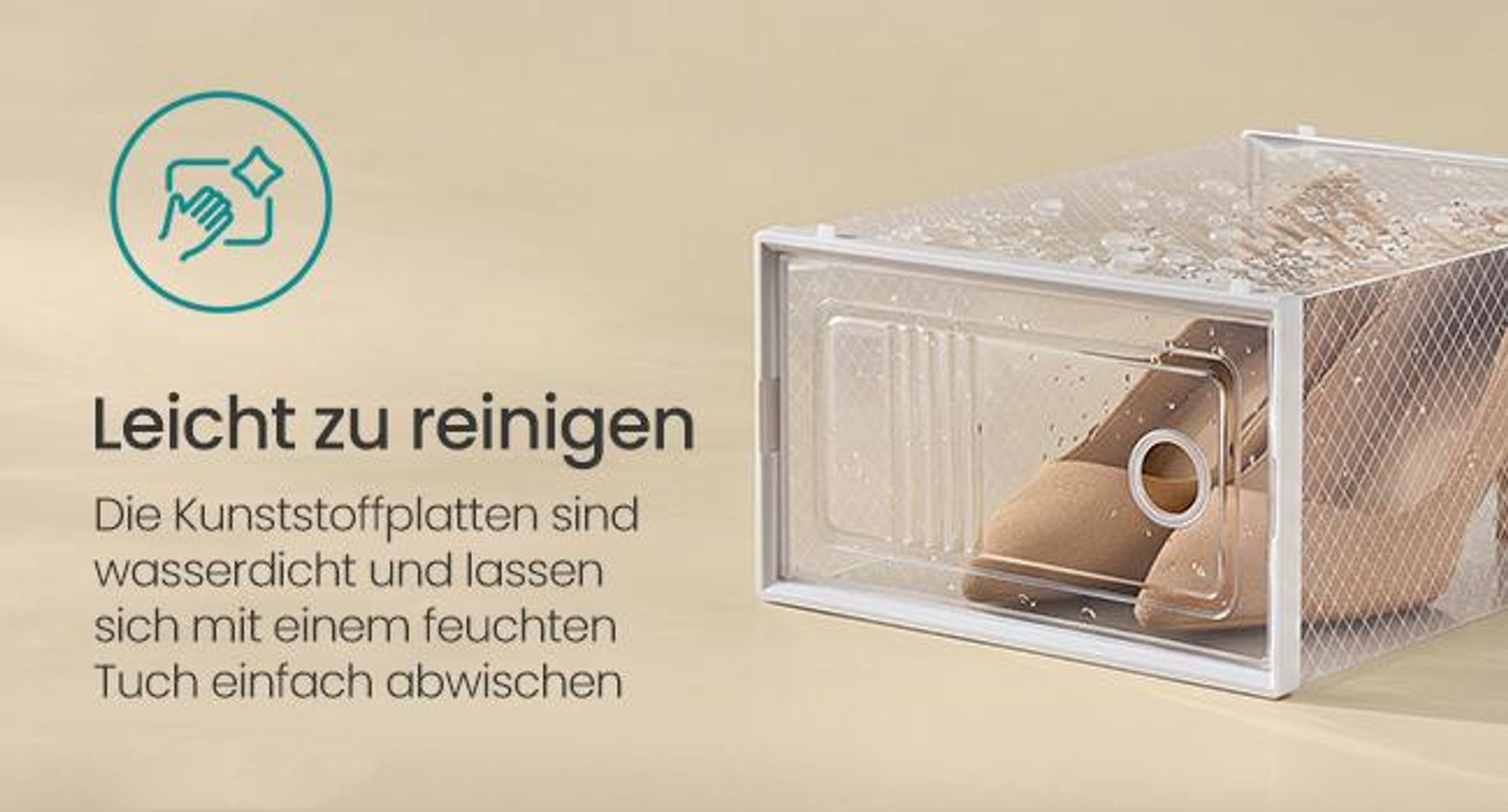 SONGMICS Schuhboxen 12er Set Aufbewahrungsbox Schuh-Organizer faltbar weiß