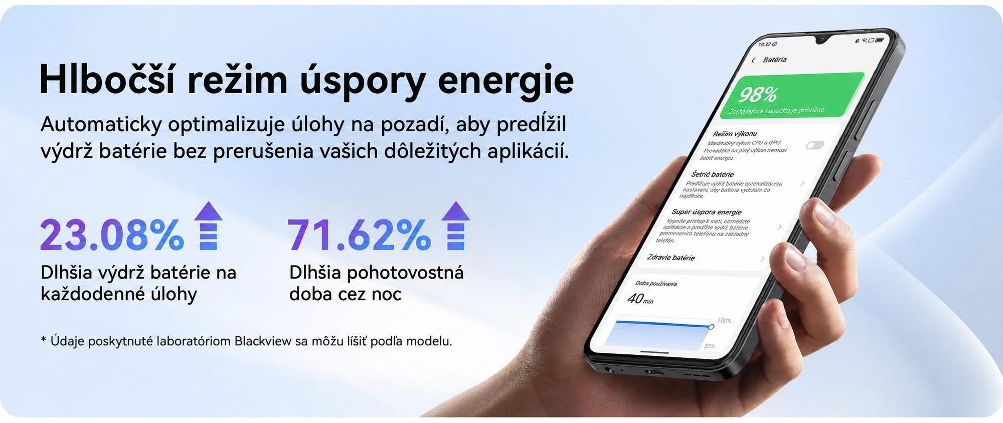 Smartphone Blackview WAVE 10 bez zmluvy, Android 16, 32+128 GB, Dual SIM, 120 Hz, 6,88", 32 MP, Live Photos, 5000 mAh, Face ID, Wi-Fi 5G, Doke OS 5.0