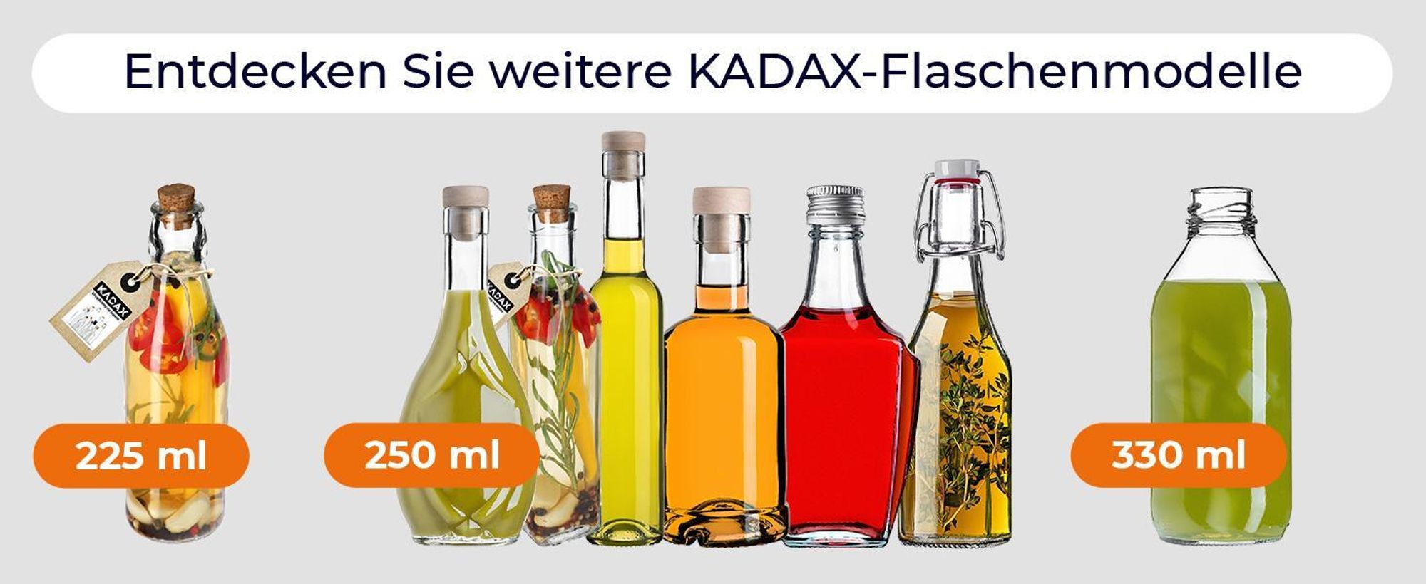 KADAX Glasflaschen in Tannenbaum Form, 200ml, 10 Stück, Weihnachtsflaschen mit Schraubverschluss, Likörflaschen für Weihnachten, leere Schnapsflaschen zum Befüllen (Gold)