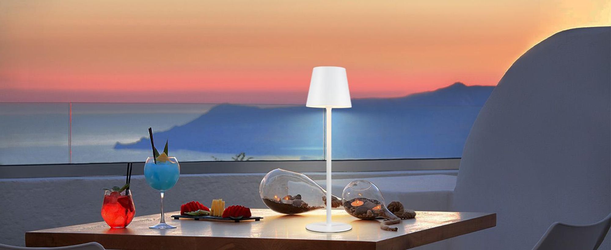 ZMH Lampe de table LED sans fil Lampe de chevet tactile Lampe de table dimmable Blanc IP54 Lampe de table de chevet USB rechargeable Veilleuse de table en métal