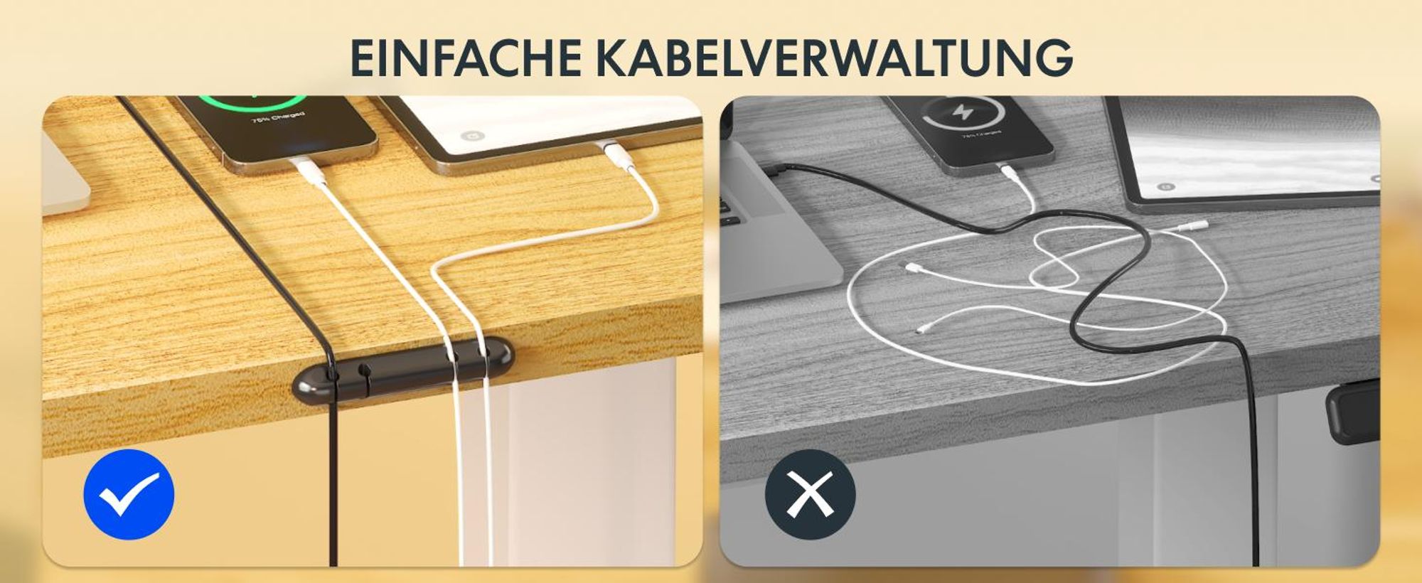 FLEXISPOT QE1 Höhenverstellbarer Schreibtisch 120x60cm EINTEILIGE TISCHPLATTE, 4 Memory-Funktion, Antikollisionsschutz, Haken & Kabelmanagement(Ahorn)