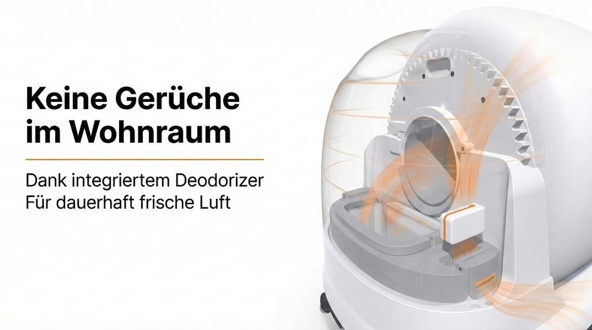 Zedar K1200 PRO - Automatische Katzentoilette - Selbstreinigende Katzentoilette - Inkl. App -Mit Katzenstreumatte und 3 Rollen Auffangbeutel - 82L XXL