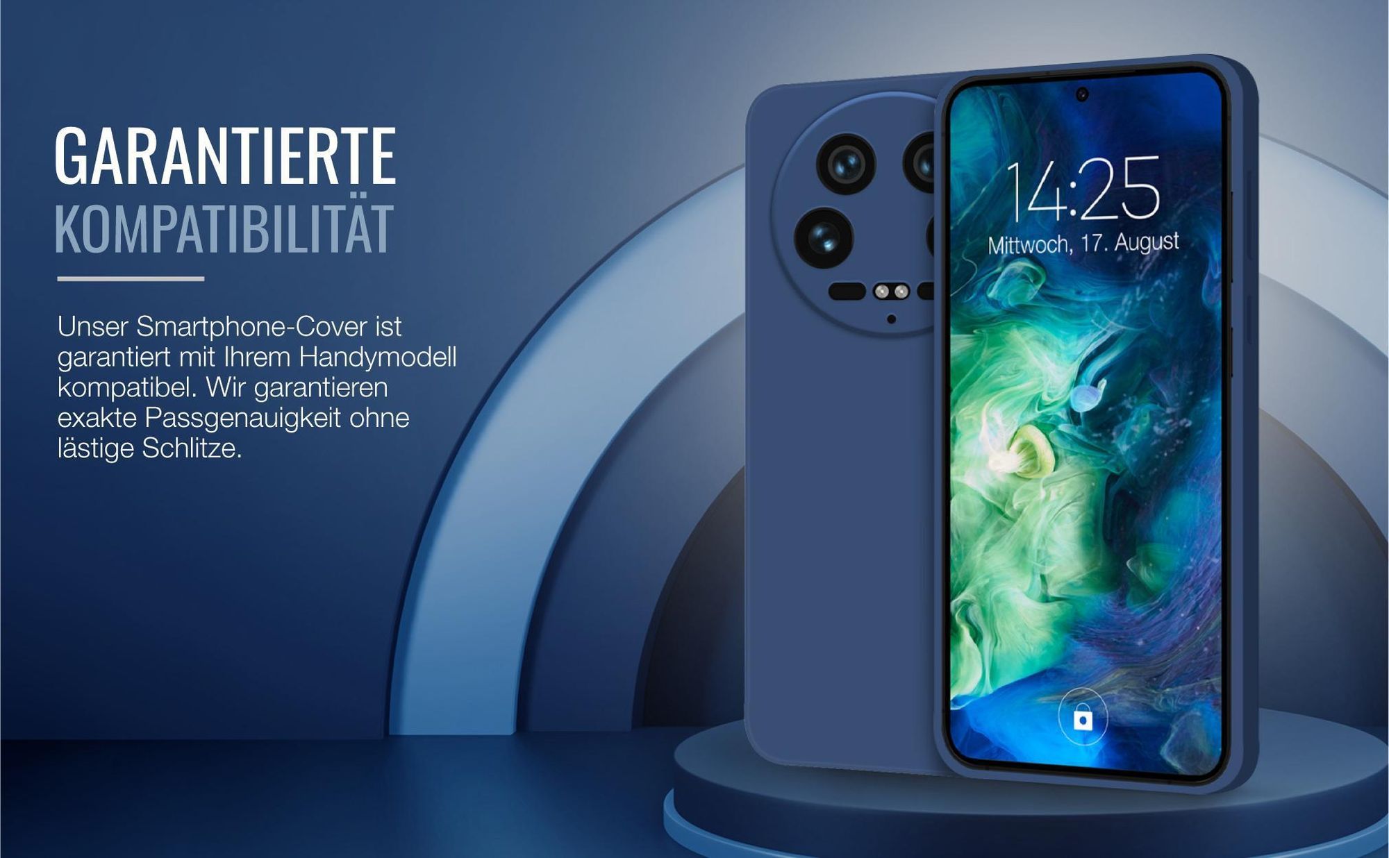 Exakt passgenaues Smartphone Backcover in Blau für Xiaomi 14 Ultra