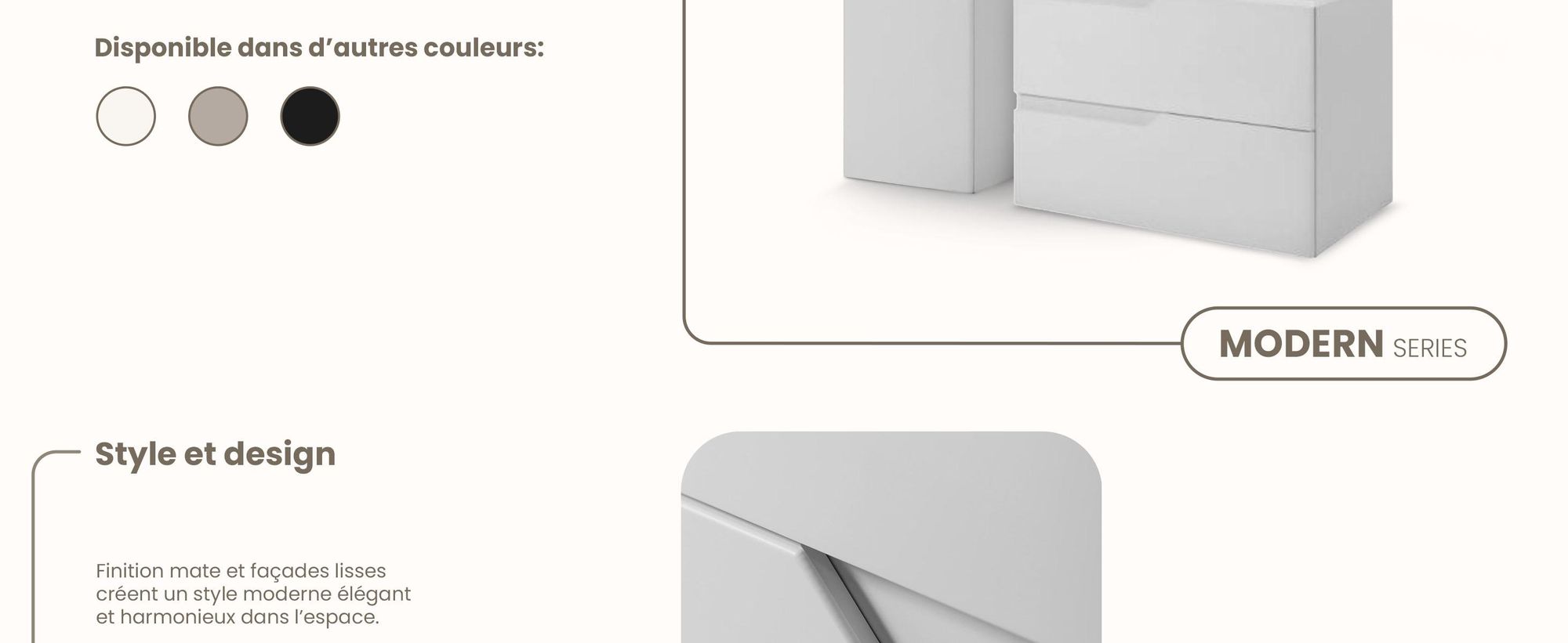 RODAN, meuble de salle de bain, armoire moderne, meuble sous vasque, meuble sous lavabo