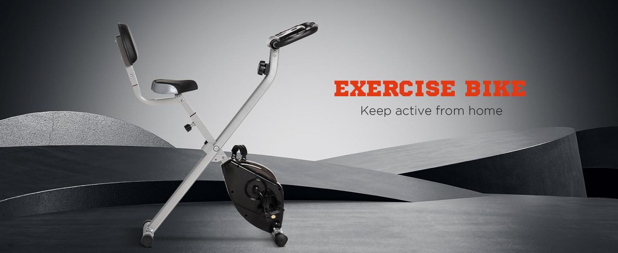 Rower treningowy HOMCOM, składany, magnetyczny, domowy, z monitorem LCD, 8-stopniowa regulacja oporu magnetycznego, oszczędzający miejsce rower fitness do domu, czarno-szary