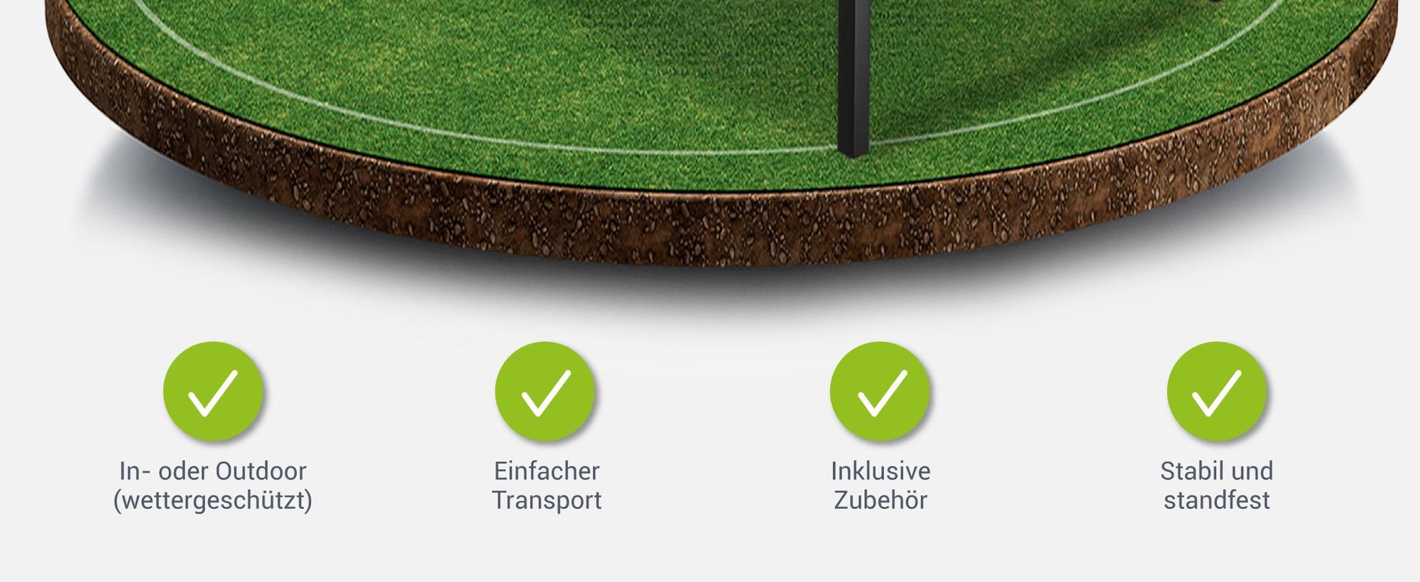 Juskys Mini Tischtennisplatte Flexi mit Zubehör - klappbar - Zuhause & unterwegs - Schwarz