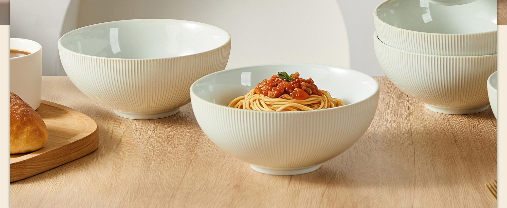 Schüssel Set 6er Ø20 cm Keramik Suppenschüssel Suppenschalen Salatschüssel Müslischalen Suppenteller 6personen mikrowellenfest spülmaschinenfest