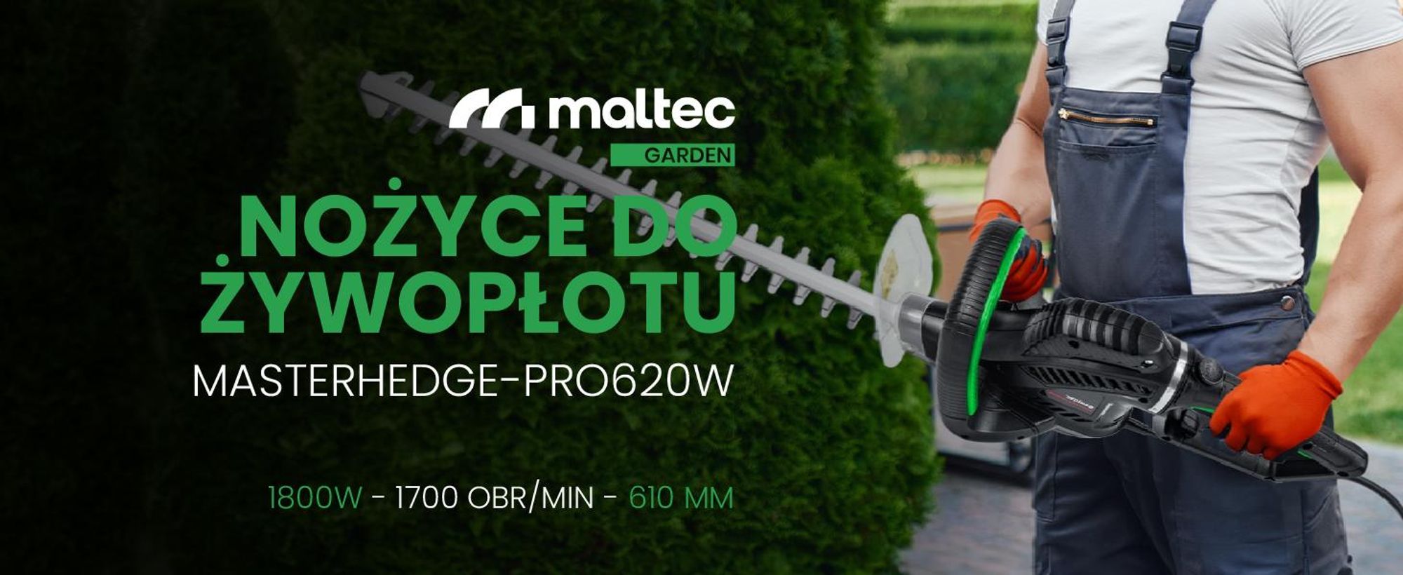 Elektryczne nożyce do żywopłotu o długości 61 cm i ochroną dłoni