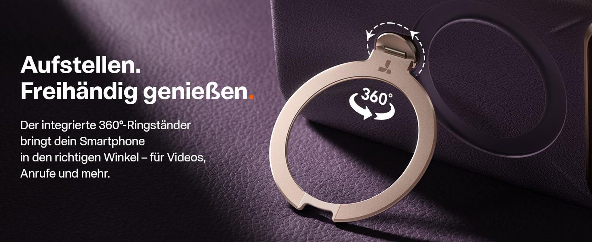 TORRAS Ostand Q3 VegSkin Hülle für iPhone 18 Pro Handyhülle Nachhaltig Silikonleder 360° Unsichtbarer Magnetständer Burgunderrot