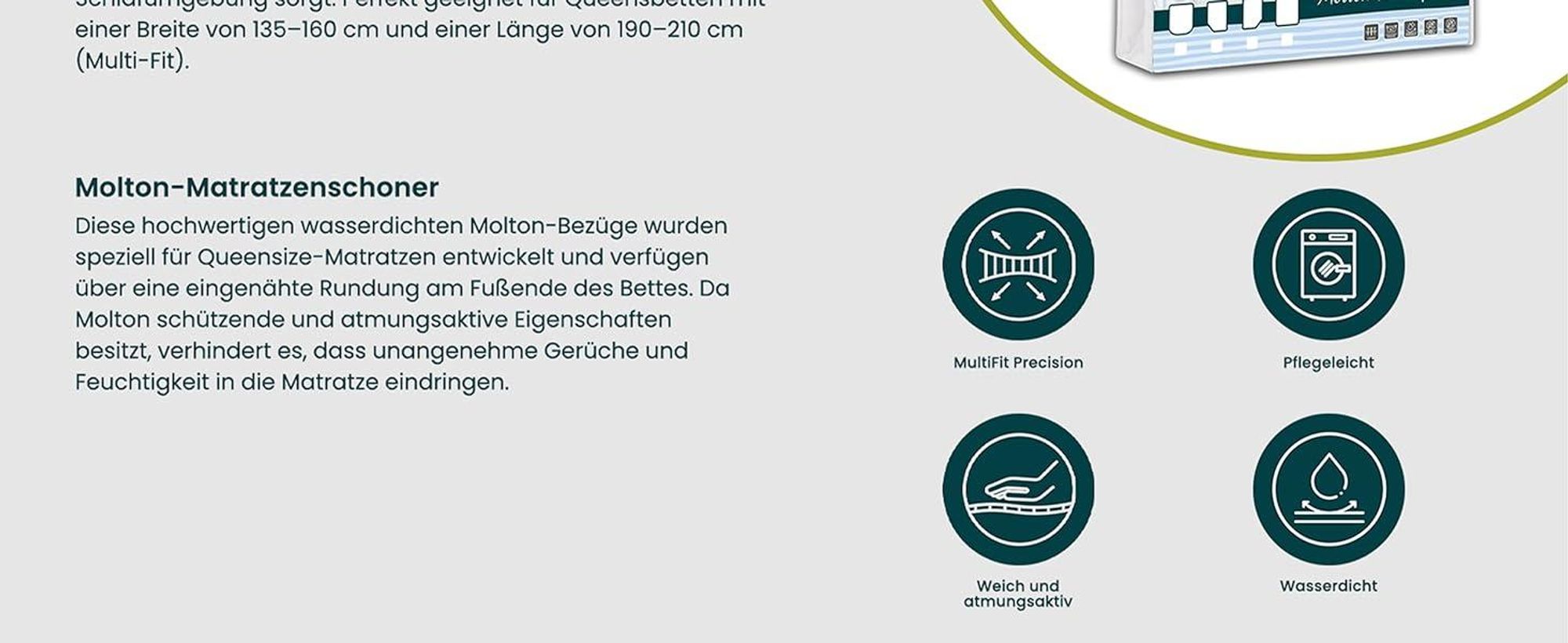 Wohnmobil in der Natur mit Spannbettlaken.