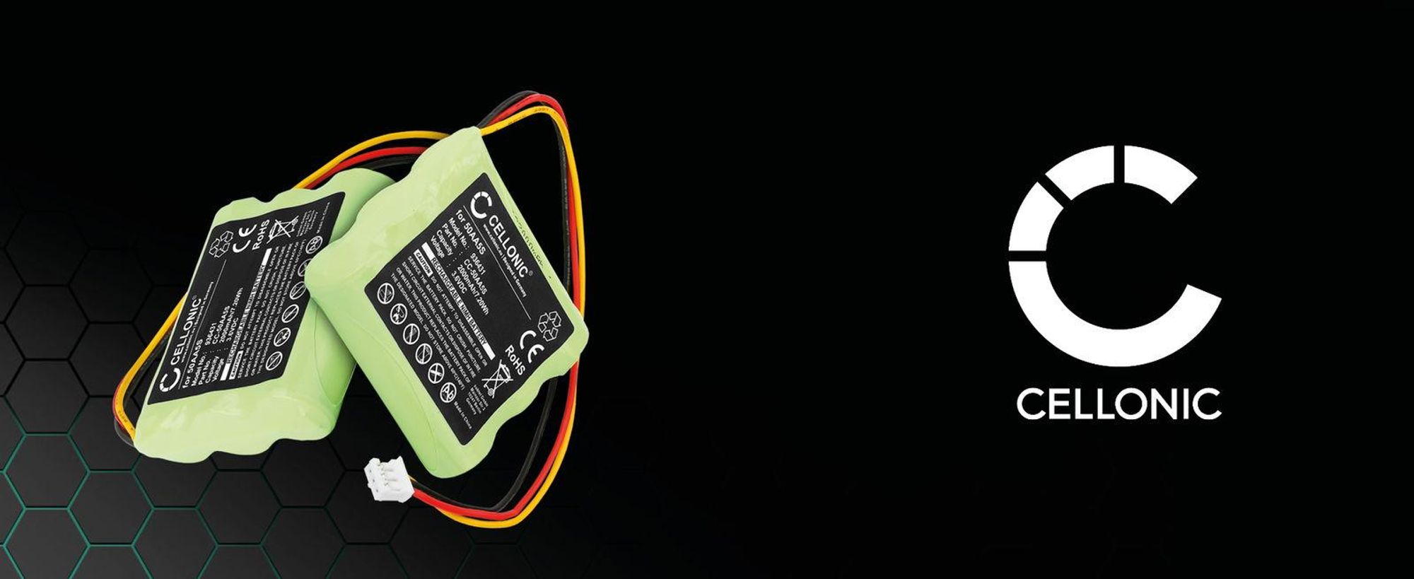 CELLONIC 1x Akku für Lautsprecher Kompatibel mit Tonies Tonie Box, 50AA5S - (2000mAh, 3.6V)