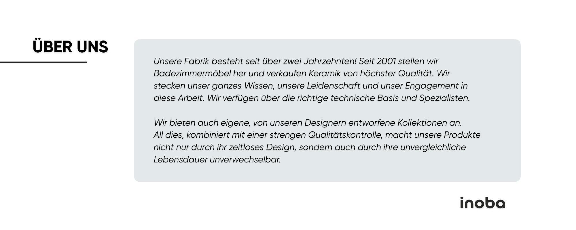 Waschbeckenunterschrank ONE Kaschmir 2 große Schubladen hängend Badmöbel 80x50x46 schwarze Griffe