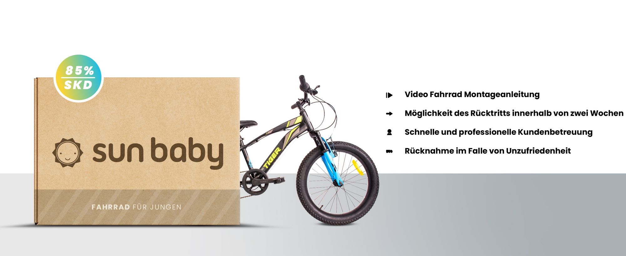 Sun baby Jungenfahrrad 20 Zoll Radgröße Kinderfahrrad Tiger Bike Jungen, zur Auswahl 6 Gang Shimano, von 6 bis 10 Jahre verstellbare (Schwarz Grün Blau)