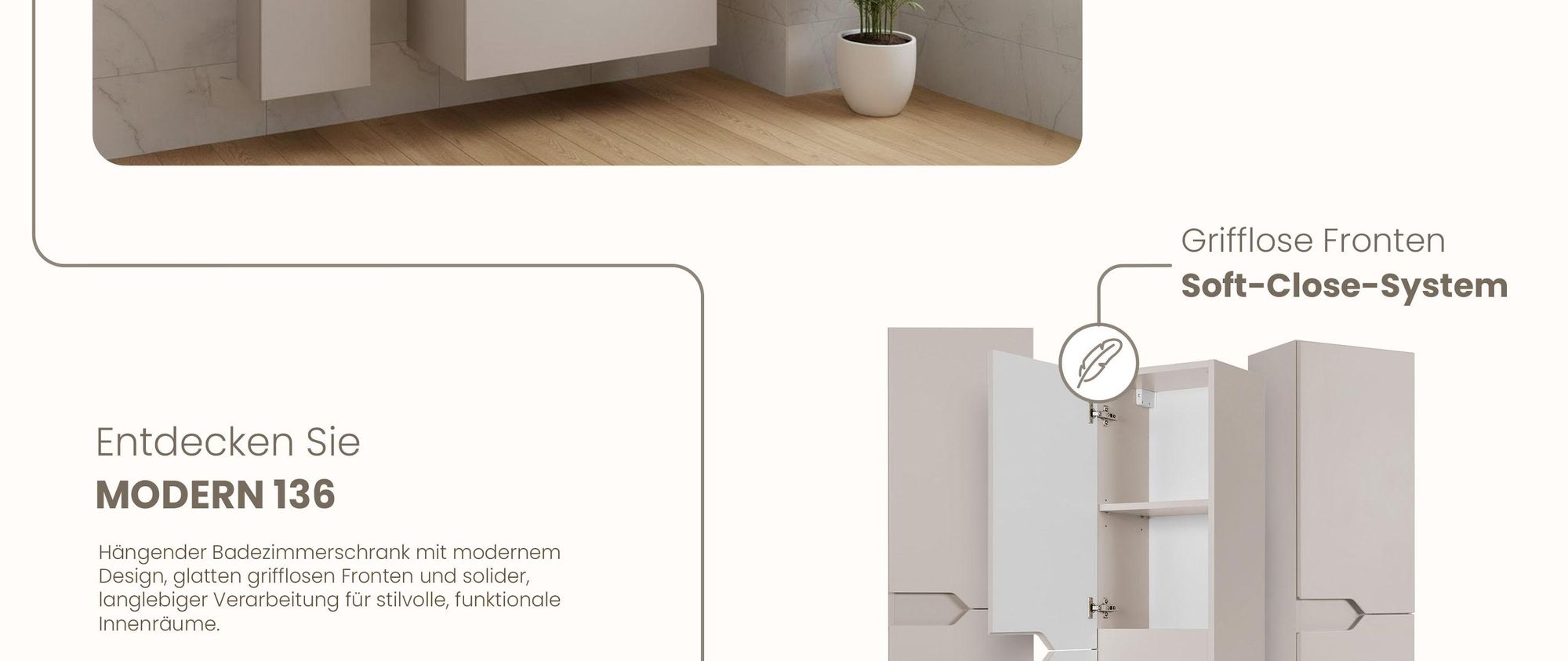 RODAN, Badmöbel, Badschrank, Badezimmermöbel, Badezimmer, MODERN, Waschbeckenunterschrank
