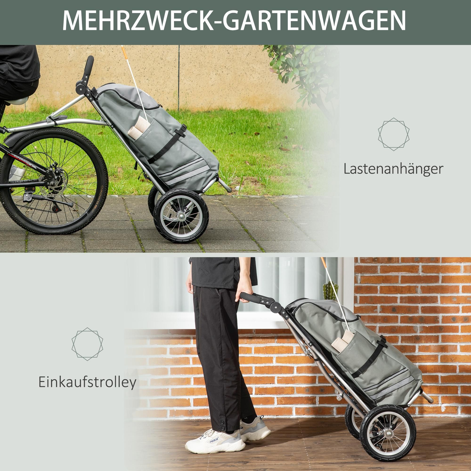 Fahrradanhänger Einkaufswagen Schnellkupplung