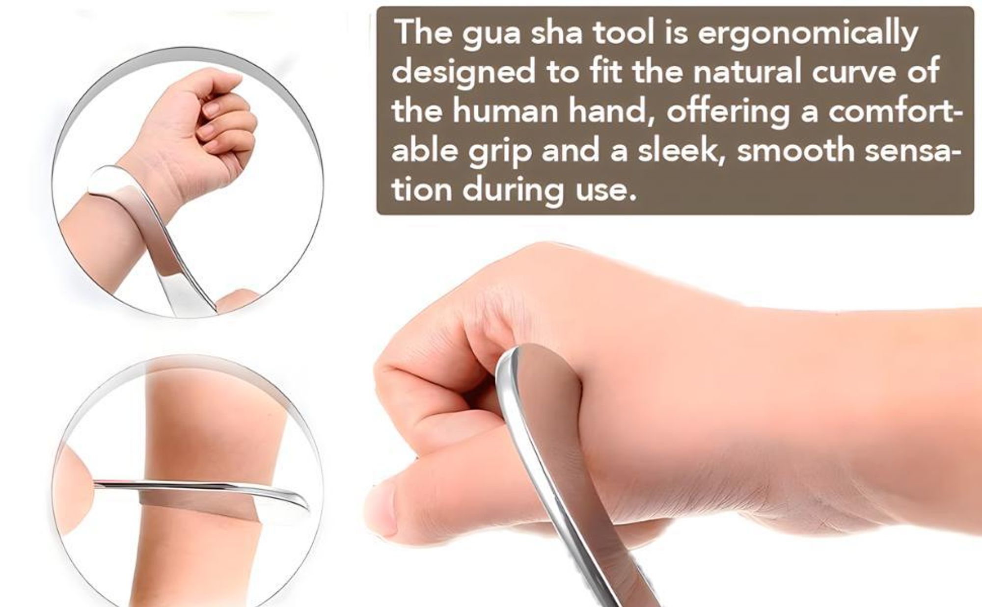 Gua Sha Edelstahl-Muskel-Faszien-Schaber, Körper-Guasha-Werkzeuge zur Muskelentspannung und Schmerzlinderung, Verbesserung von Faszienknoten, 2er-Pack