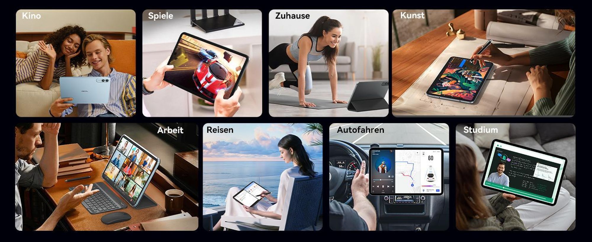 Blackview oscal Tablet mit Tastatu, 13,4" 2K 120Hz Display, 24GB(6+18)+256GB, Android 16, 4G SIM, 8300mAh, 16+8MP Kamera, Slim 0,79cm/750g, All-in-one