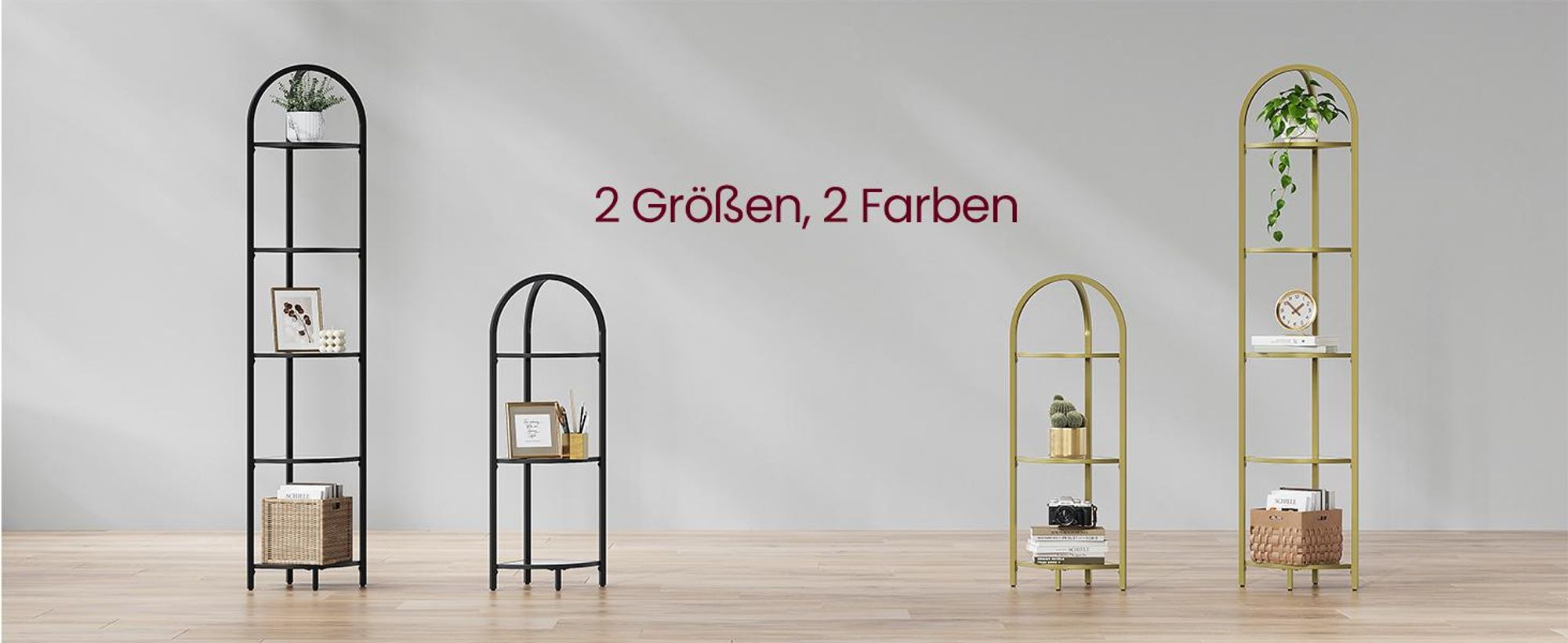 VASAGLE Eckregal, Standregal mit 5 Etagen, Metall, Hartglas