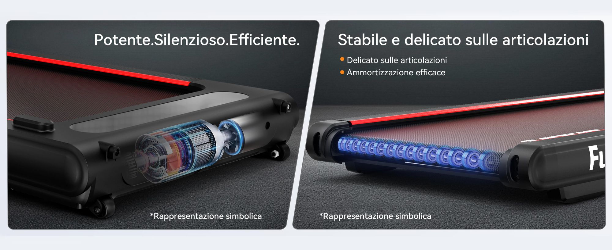 FunLife F5, tapis roulant multifunzione 2-in-1 con allenamento a vibrazione – motore brushless, tapis roulant silenzioso per la casa e l'ufficio, velocità da 1 a 6 km/h, design compatto