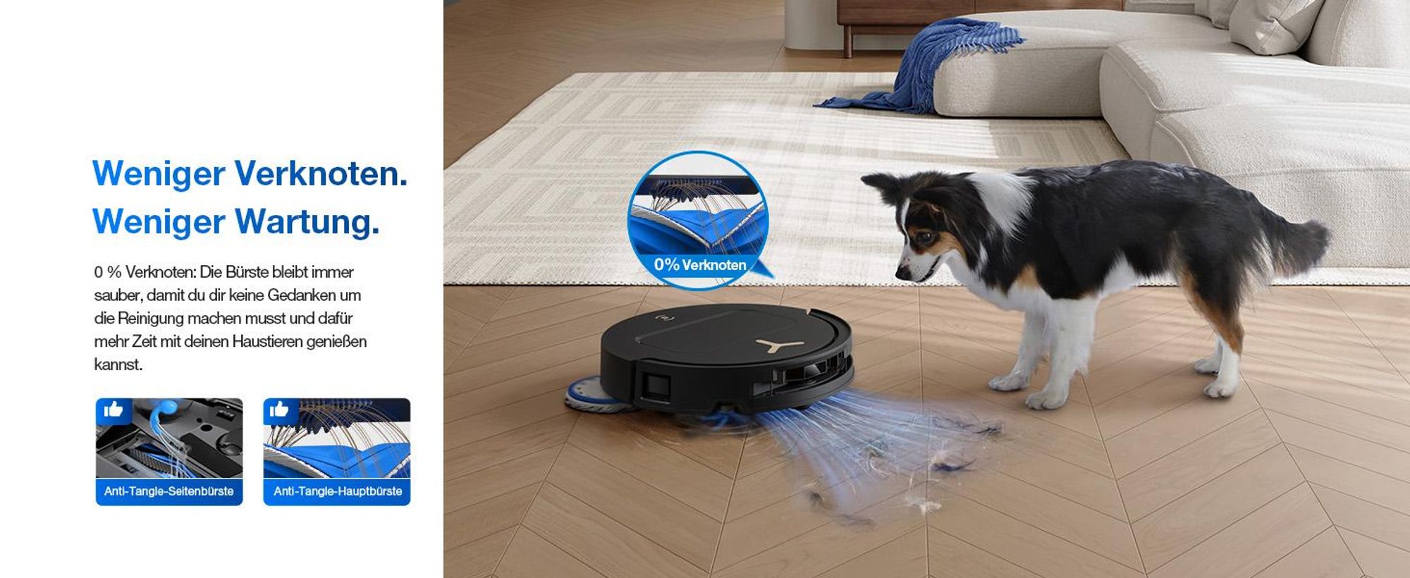 ECOVACS DEEBOT T50 PRO Omni Gen3 Care kit Staubsauger Roboter mit Wischfunktion (Enthält 2 zusätzliche Wischpads, 3 Filter und 3 Staubbeutel) Schwarz