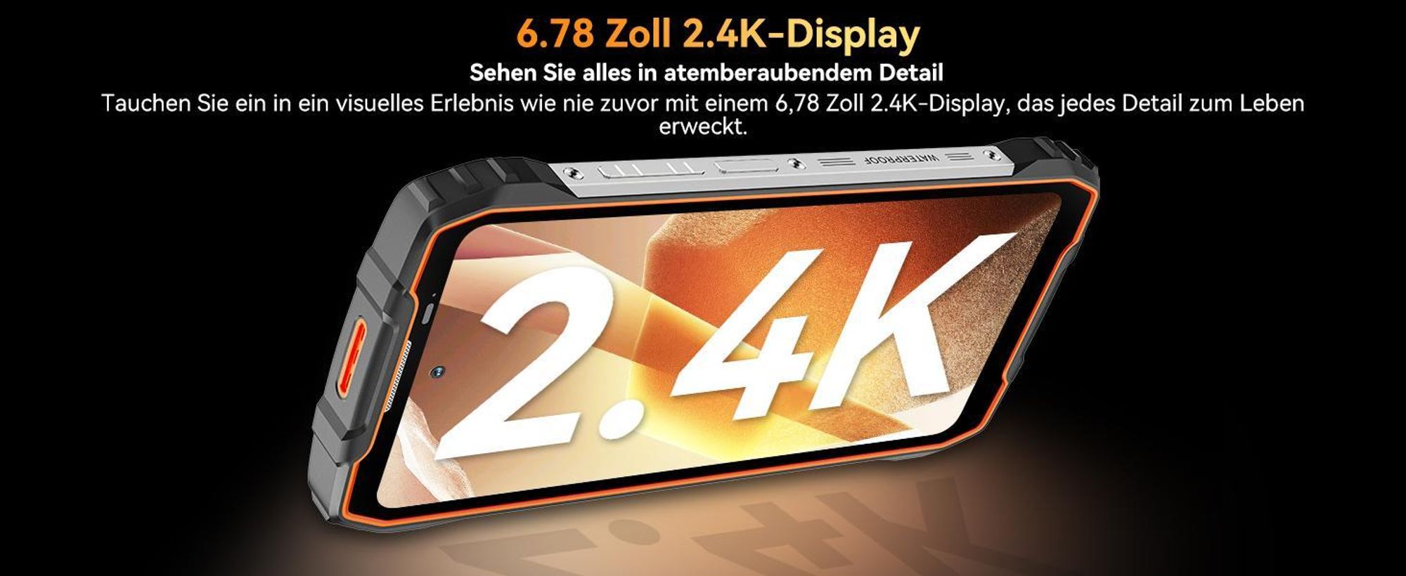 Blackview BL7000 5G Outdoor Handy 2025, 24GB+256GB/2TB Smartphone Ohne Vertrag, 6.78"FHD+,7500mAh,IP69K Wasserdicht,120Hz, Baustellenhandy,50MP+32MP