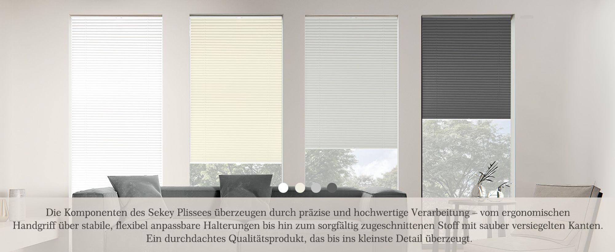 Plissee Klemmfix ohne Bohren 40x130cm Beige Sonnenschutzrollo Verspannt Blickdicht Lichtschutz Faltrollo Jalousie Rollos für Fenster und Tür
