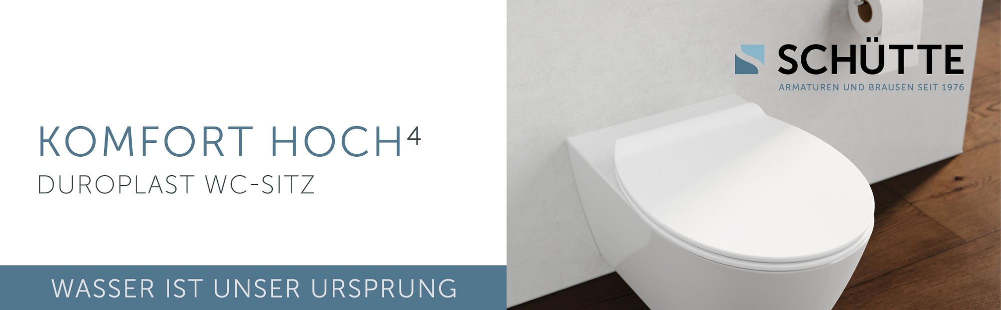 SCHÜTTE WC-Sitz passend für Villeroy & Boch OMNIA, mit Absenkautomatik und Schnellverschluss, weiß