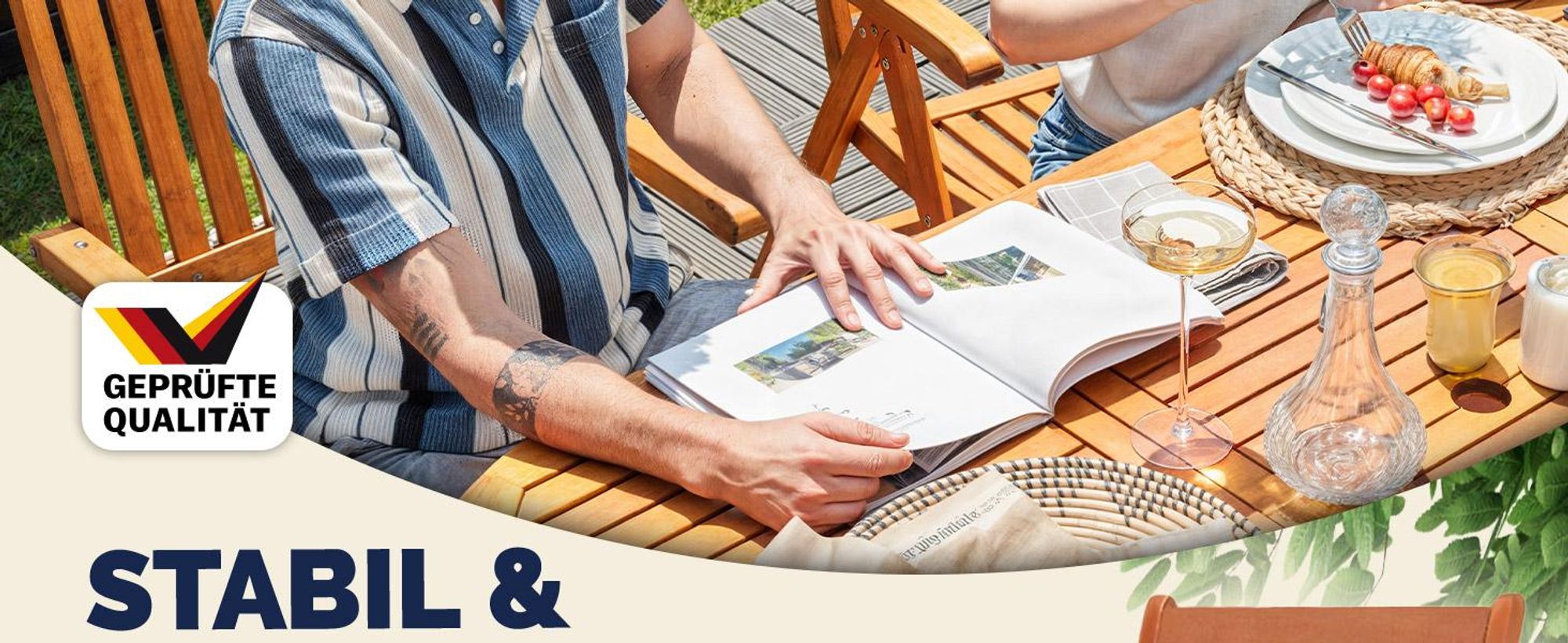 CASARIA® Gartenstuhl 4er-Set Vanamo Eukalyptus FSC®-Zertifiziert Klappbar