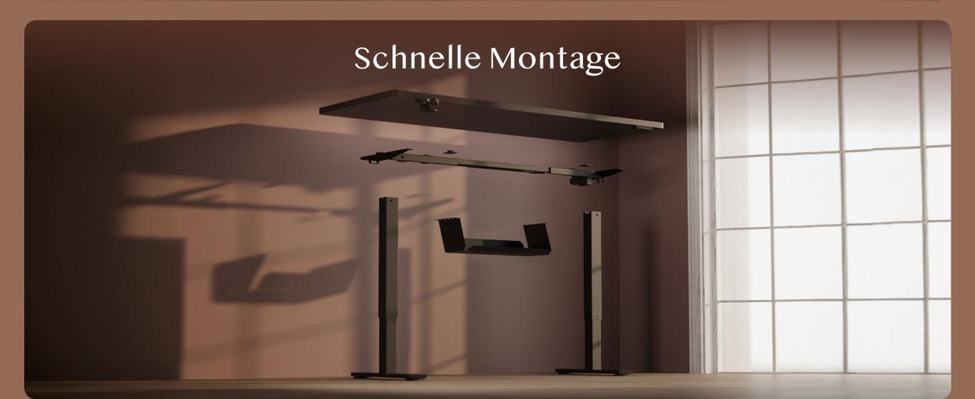 FLEXISPOT QE1 Höhenverstellbarer Schreibtisch 180x80cm, 4 Memory-Funktion, Antikollisionsschutz, 70kg Tragkraft, Haken, Kabelmanagement(Schwarz)