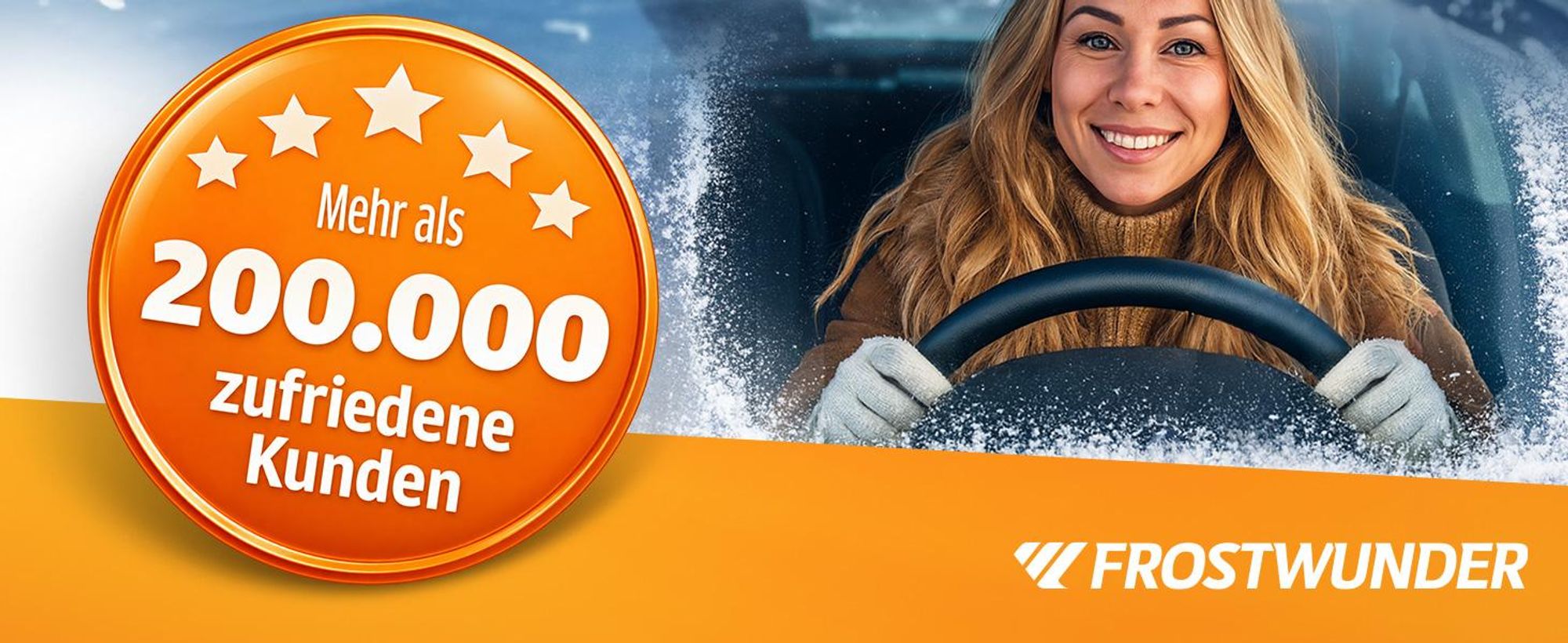 FROSTWUNDER Eiskratzer Auto [ Germany] – 100 % recycelter Auto Eiskratzer – Unschlagbarer Scheibenkratzer Auto – Stabiler Autoscheiben Kratzer