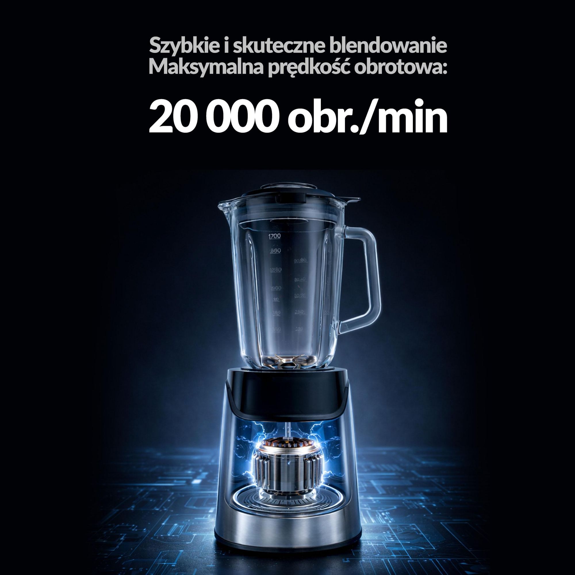 Mocny Blender Kielichowy Lehmann Senso 2000W Szklany 1,7L | Mikser Smoothie Koktajli Lodu | 2x Bidon Cup Młynek do Kawy | Stal Nierdzewna Złote ostrza