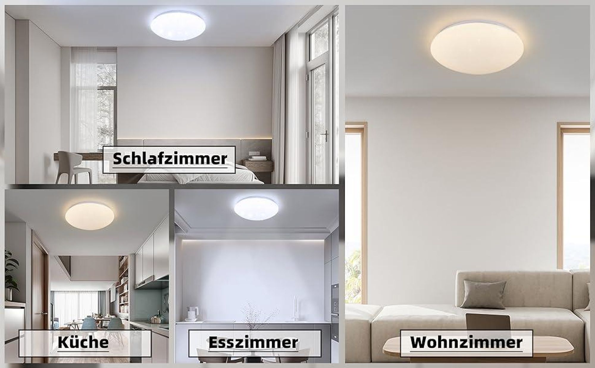 ZMH Plafonnier LED Blanc Chambre à coucher Dimmable avec télécommande 37W Ciel étoilé Rond pour salon Chambre d'enfant Cuisine Couloir