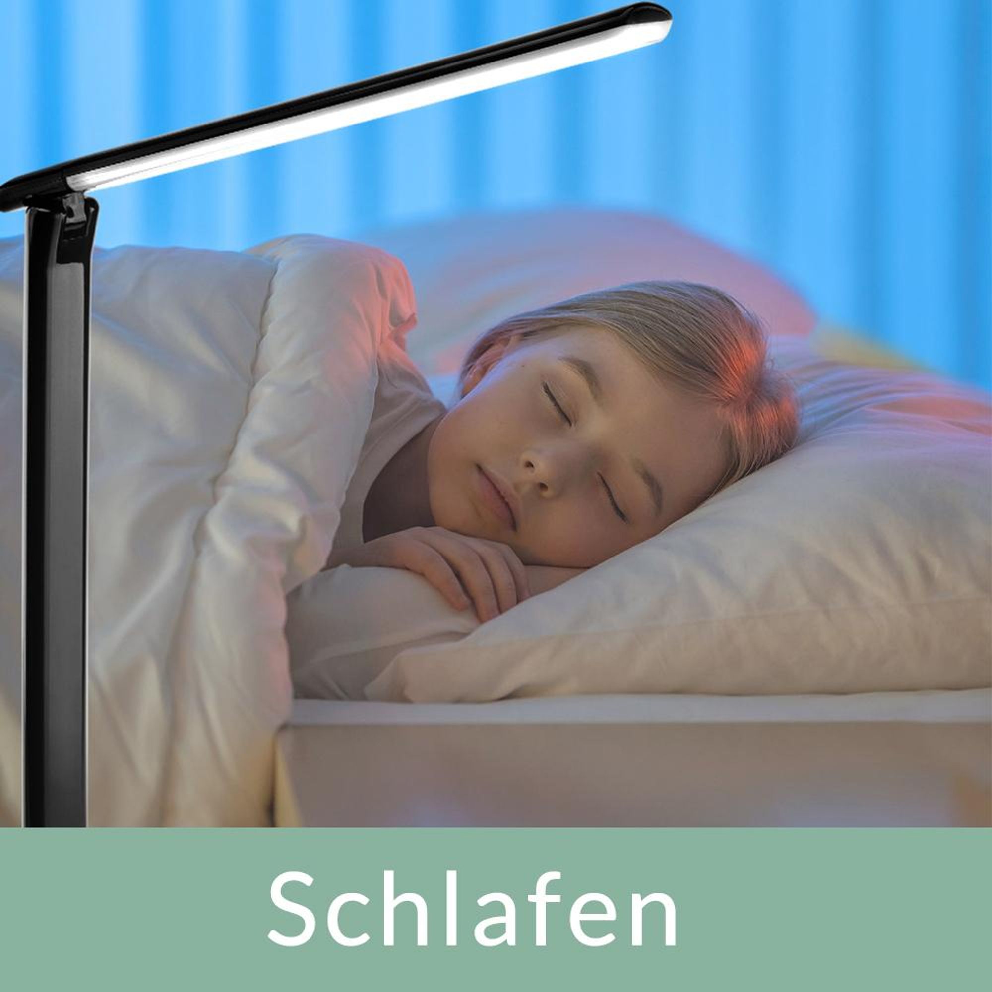 MONZANA® LED Schreibtischlampe USB Anschluss 3 Farb- 5 Helligkeitsstufen Touch Dimmbar Warmweiß Tischlampe Büro Nachttischlampe Warmes Licht Schwarz