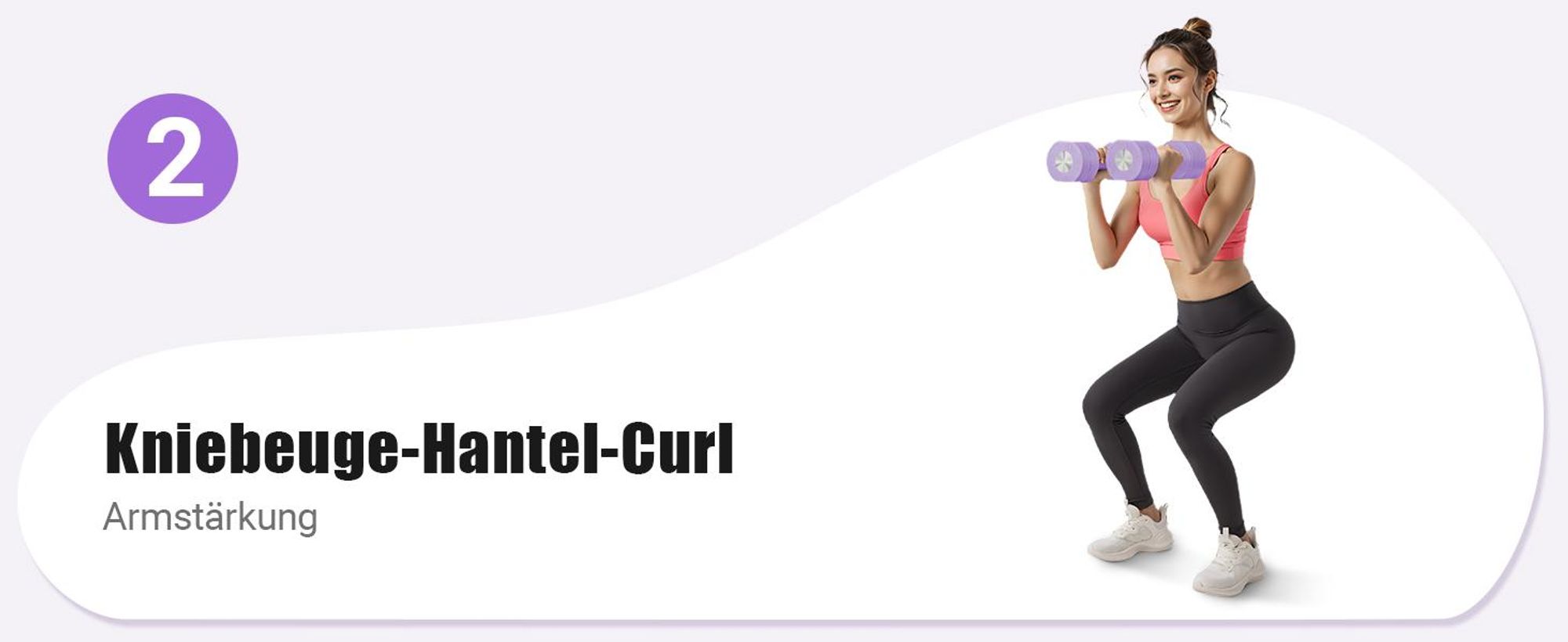 Verstellbare 4-in-1 Kurzhanteln 2er Set (1–4 kg) – Fitness Dumbbells für Zuhause & Home Gym, Krafttraining & Geschenkidee, lila