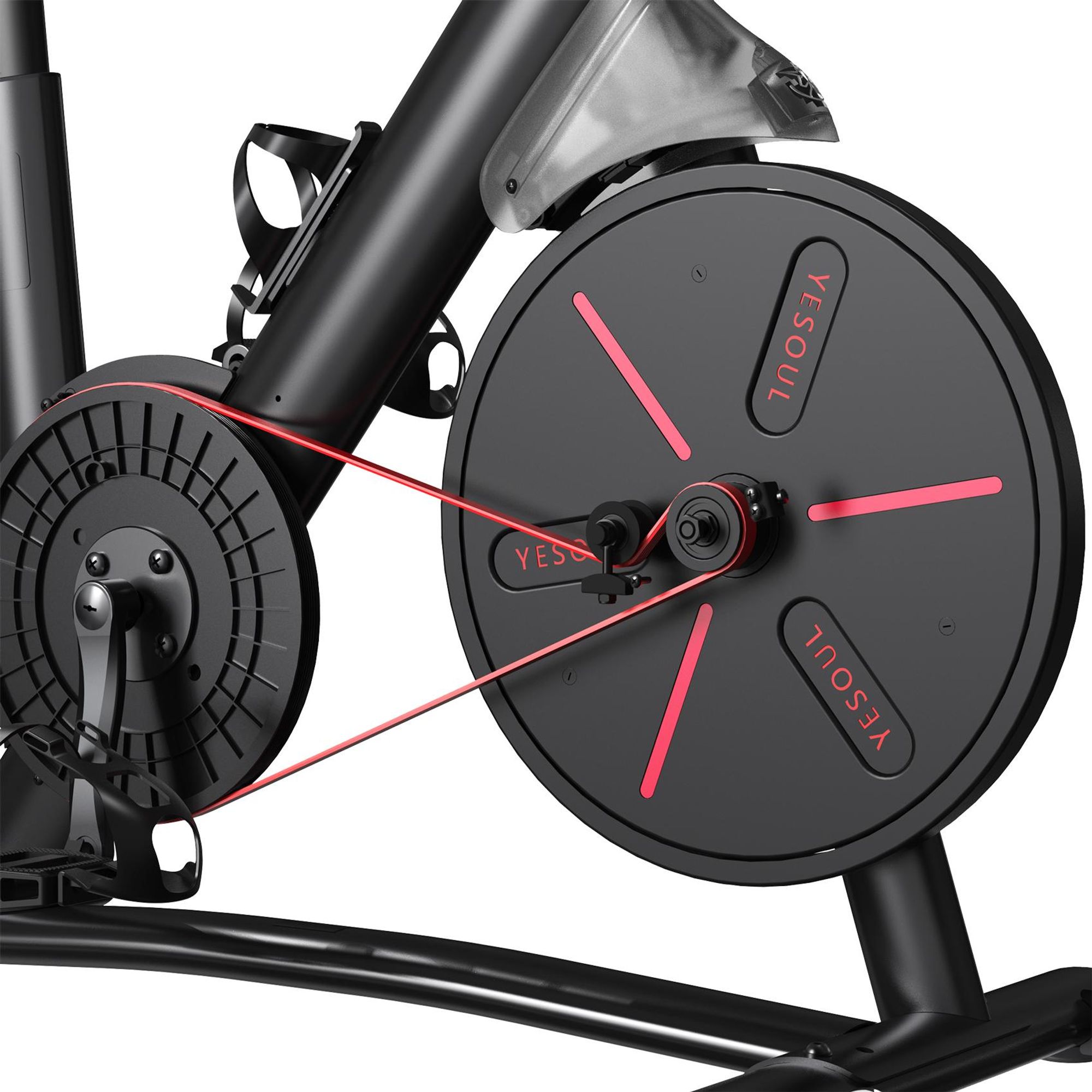 YESOUL G1M Plus – cyclette smart da casa, resistenza magnetica silenziosa, seduta comoda, bici fitness con schermo 21,5" FHD