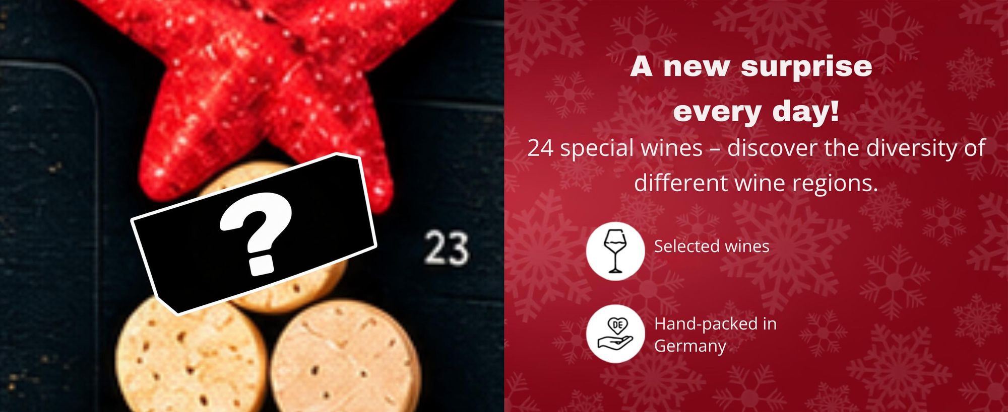BOXILAND® vínový adventný kalendár 2026, 24 vín 0,25 l, červené biele rosé