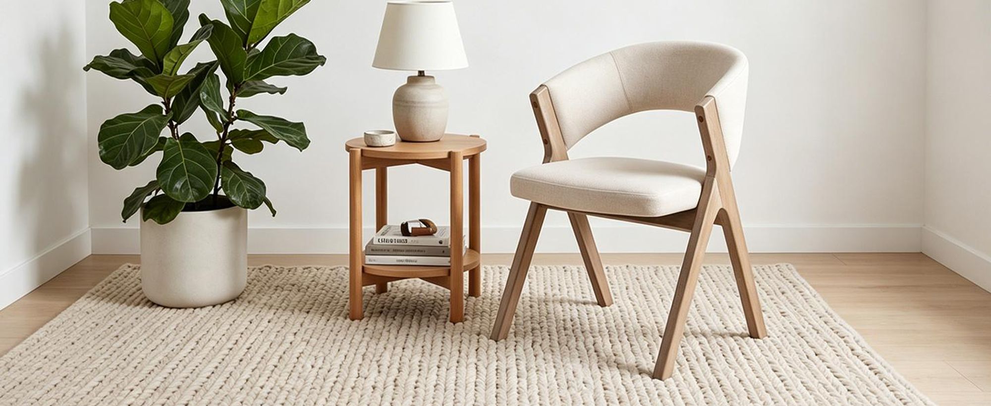 Duhome Esszimmerstuhl 2er Set Polsterstuhl aus Holz und Leinenbezug Küchenstuhl Skandinavischer Design für Esszimmer Küchen Wohnzimmer Beige