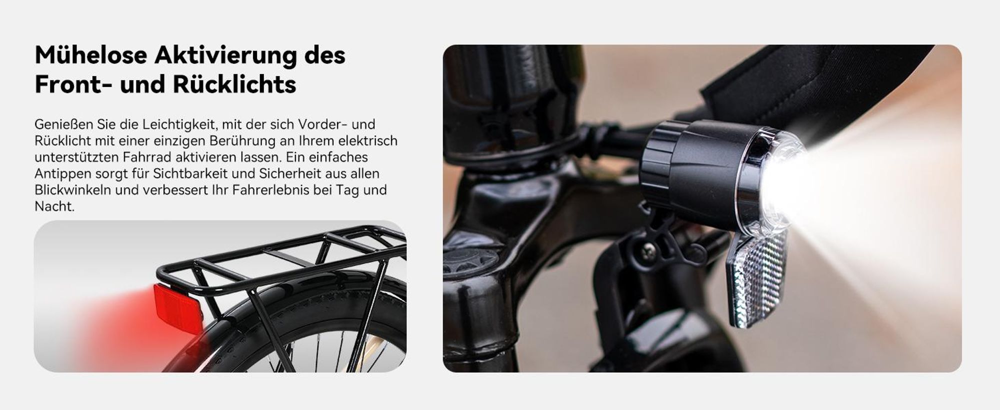 Hiland 26 Zoll-E-Mountainbike, 250W, 7 Gänge, mechanische Scheibenbremse, mit 10,4-Ah-Akku im Rahmen, Schutzblechen und Gepäckträger für Erwachsene