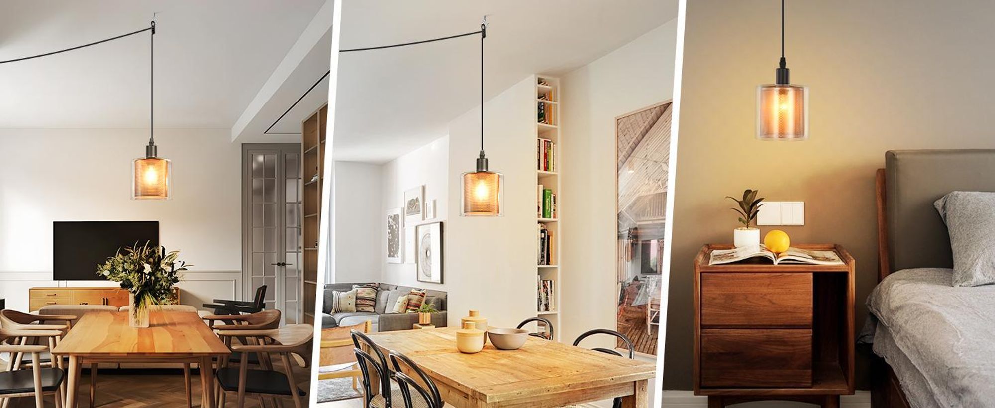 ZMH Hängelampe Vintage Pendelleuchte 1 Flammig: Glas Gold Hängeleuchte mit Stecker und Schalter Pendellampe E14 4,5M Kabel Metall Retro Esstisch Lampe Hängend für Esszimmer Wohnzimmer Küche