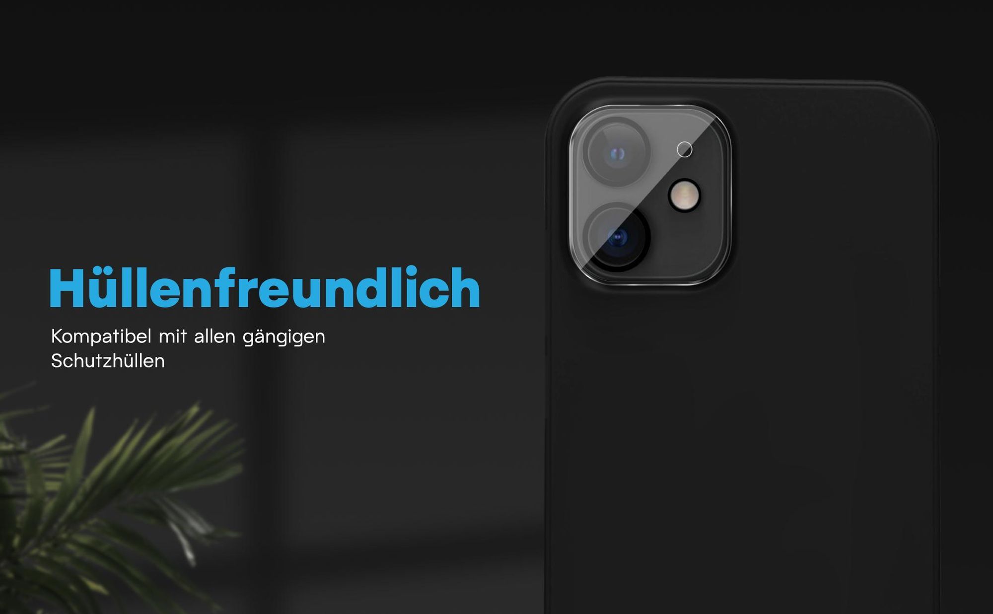 Kamera Schutzglas für Apple iPhone 11 kompatibel mit allen gängigen Hüllen