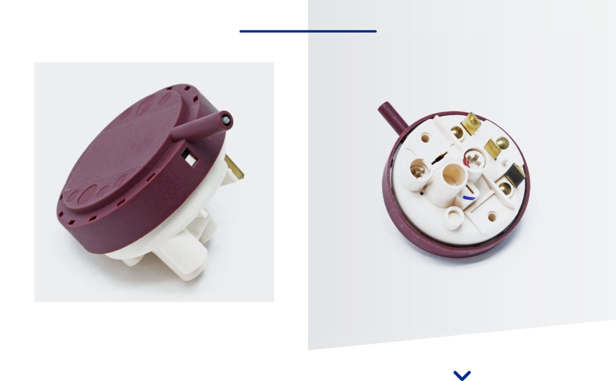 Wiltec Druckschalter für 3/1 Kleinhebeanlage 600 W, Ersatz Druckschalter für Hebeanlage, Ersatzteil mit Schlauchanschluss für Abwasserhebeanlage